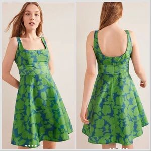 Boden Green and Blue Floral Dress